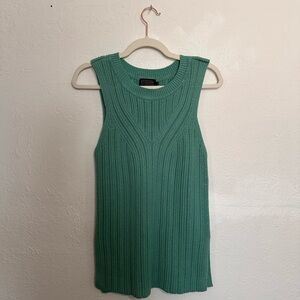 Pendleton Sleeveless Green Knit Vest Top